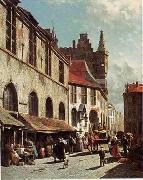 unknow artist European city landscape, street landsacpe, construction, frontstore, building and architecture. 118 oil painting reproduction